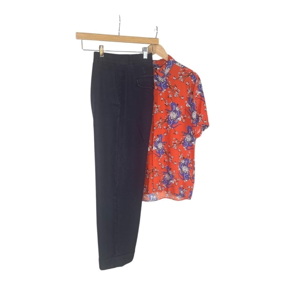 Cos Navy cuffed Chinos 32R